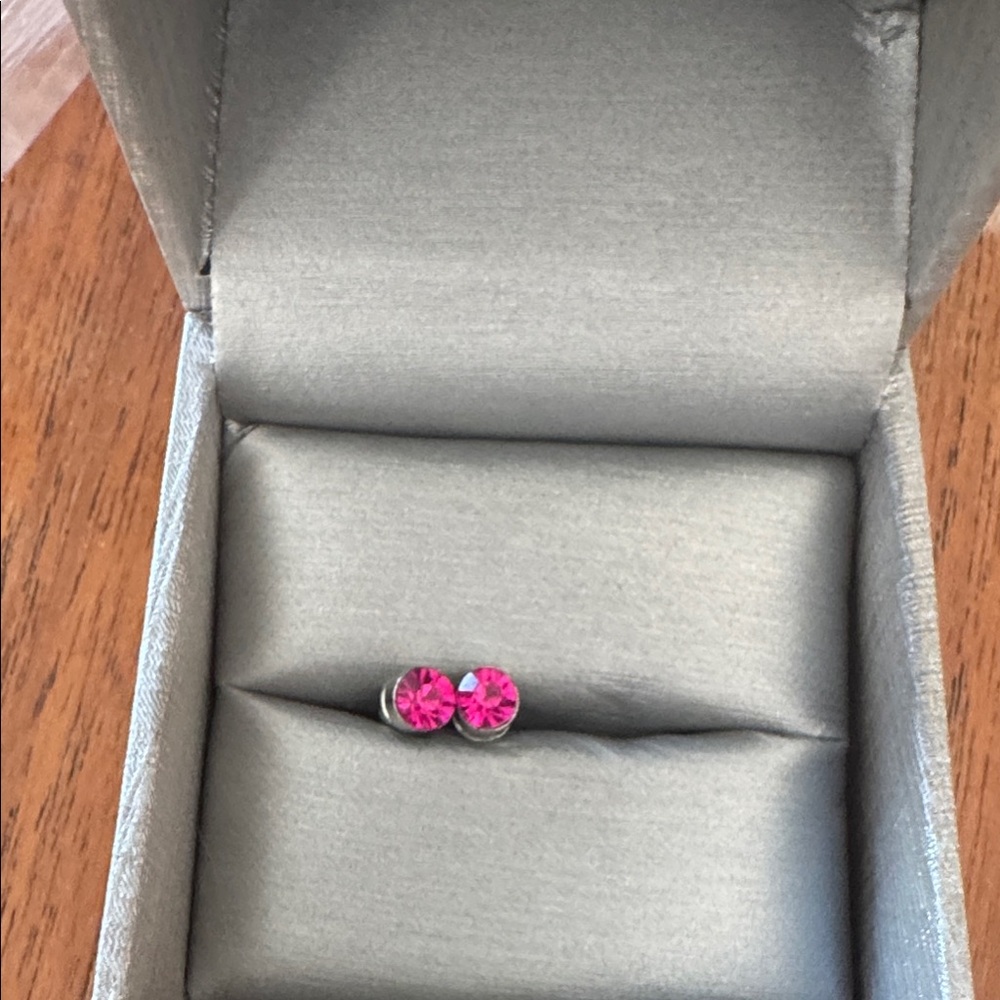 Pink Stud Earrings